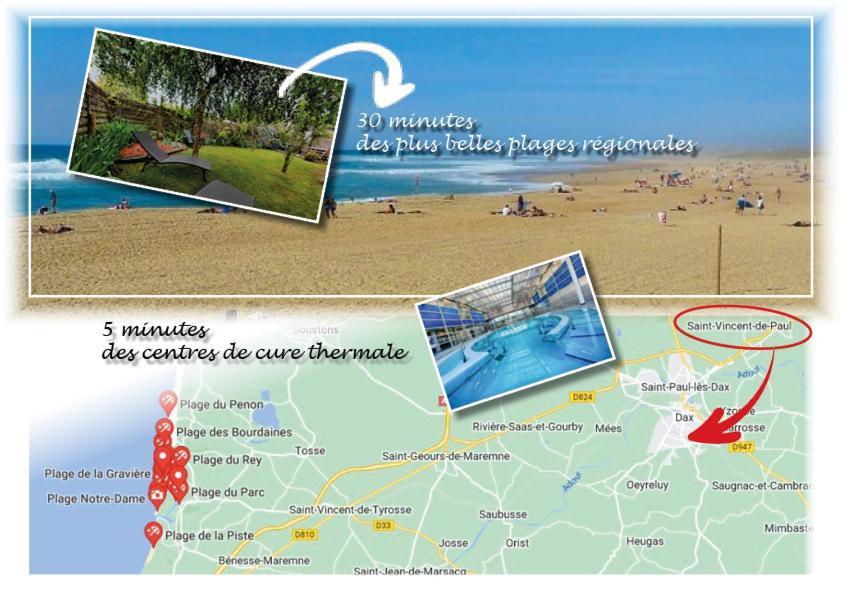 Dax Location Maison Avec Spa Saint-Vincent-de-Paul  Екстер'єр фото